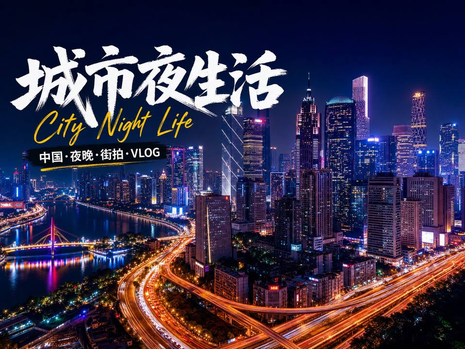 黑丝城市夜景短视频霓虹都市